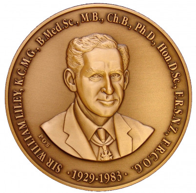 Image of the Liley Medal (obverse)